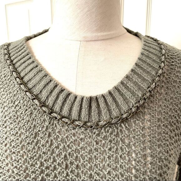 Kensie olive green long sleeved sweater S - Picture 11 of 13